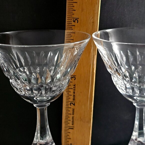 Tiffin Franciscan Piccadilly Liquor Cocktail Glasses 4.5" cut crystal glass (2) - Picture 9 of 9